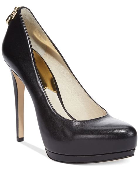 michael kors black and white pumps|Michael Kors high heels pumps.